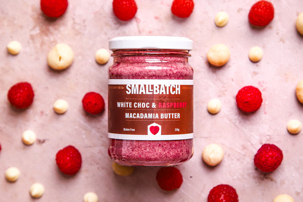 White Chocolate and Raspberry Macadamia Butter